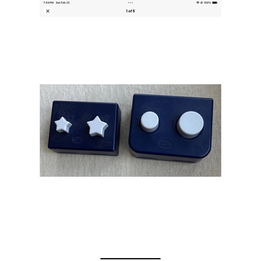 Creative Memories STAR And CIRCLE Punches Large & Small LOT OF 2 Paper Crafting
